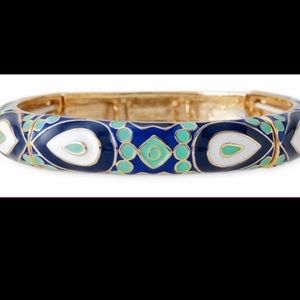 STELLA & DOT macey enamel bangle bracelet